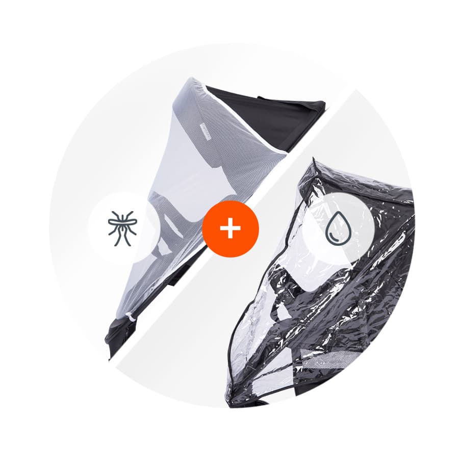 Imagen 1 de 3 de Combo Mosquitero   Cobertor de lluvia